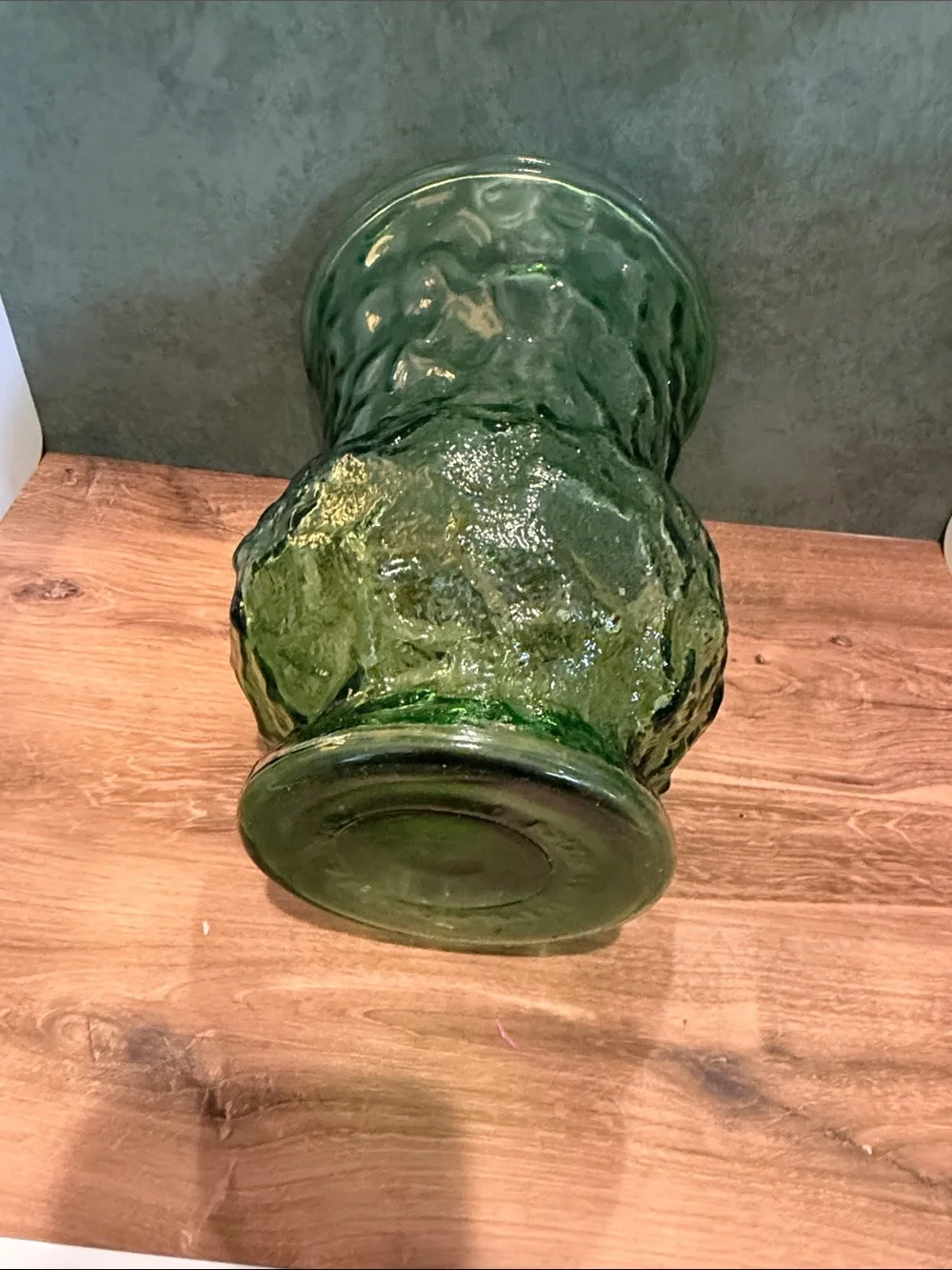 Green Textured Glass Vase - Home Accents